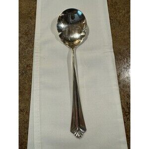 Vintage David Anderson Town Hall 939 Norway Silver 9.5 " Spoon Round Scalloped